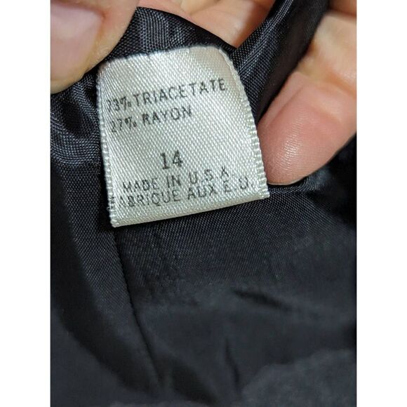 Tahari Women's Charcoal Gray Stretch Knit Skirt & Jacket Size 12/14 NWT - Picture 5 of 7